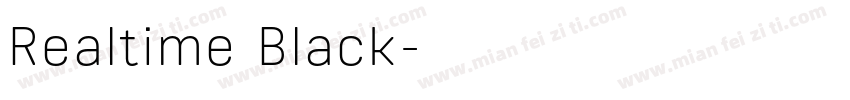 Realtime Black字体转换